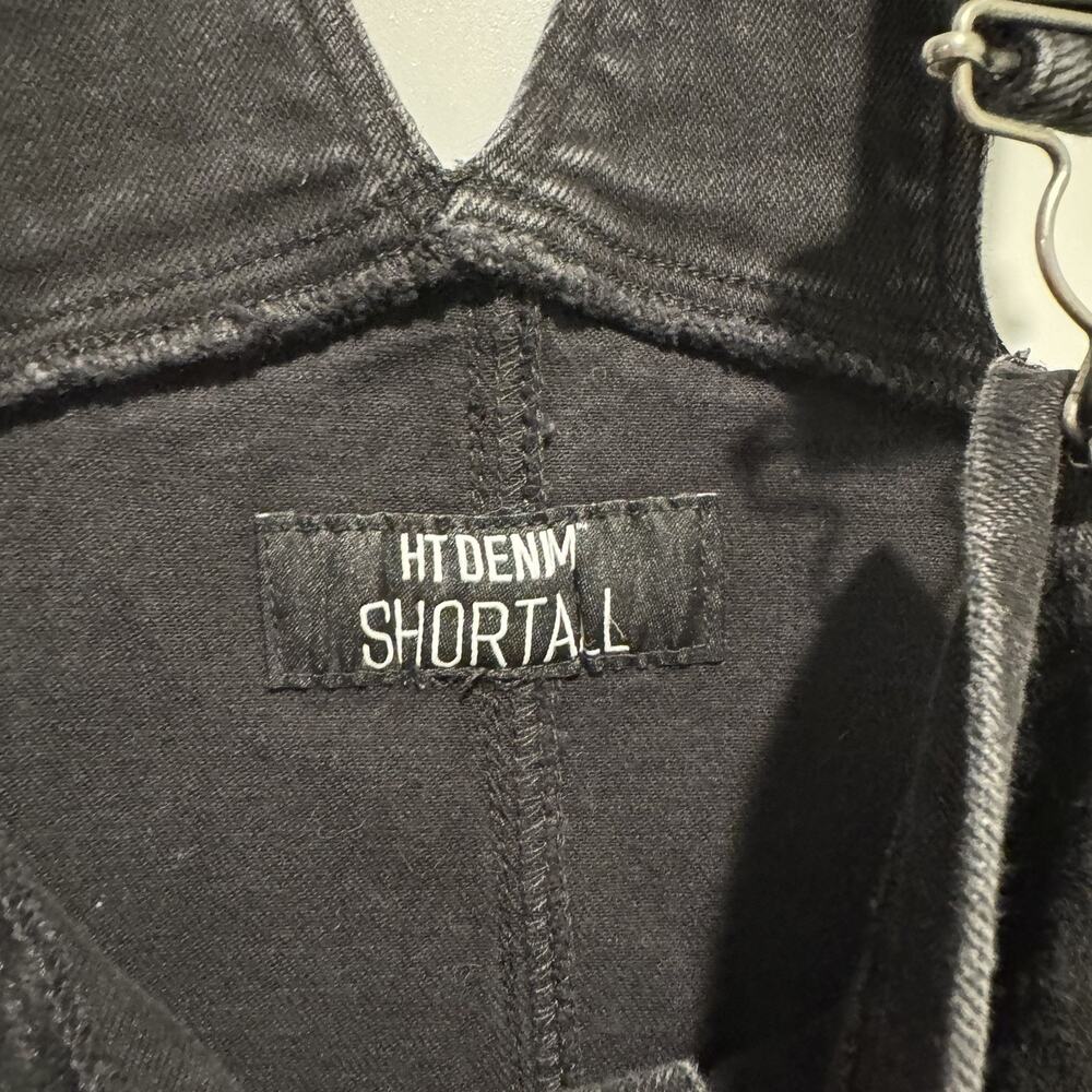 Hot Topic Black Denim Shortalls Overalls Size XL - Picture 3 of 4
